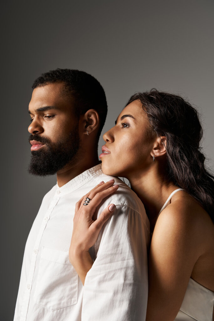 Couple experiencing emotional distance and silence in relationship
