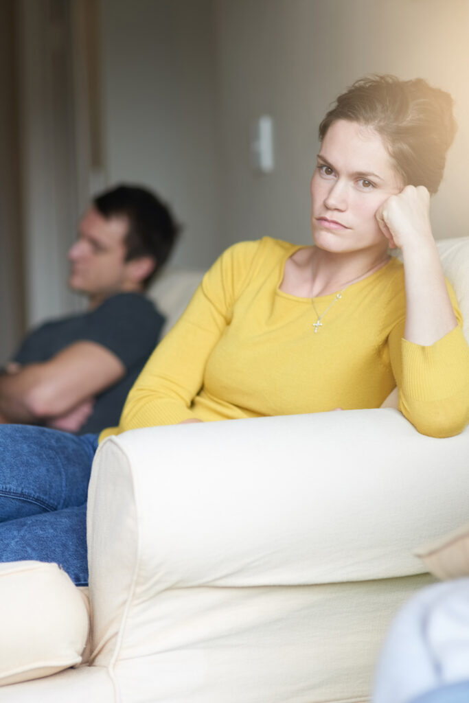 couple experiencing sudden emotional distance in relationship