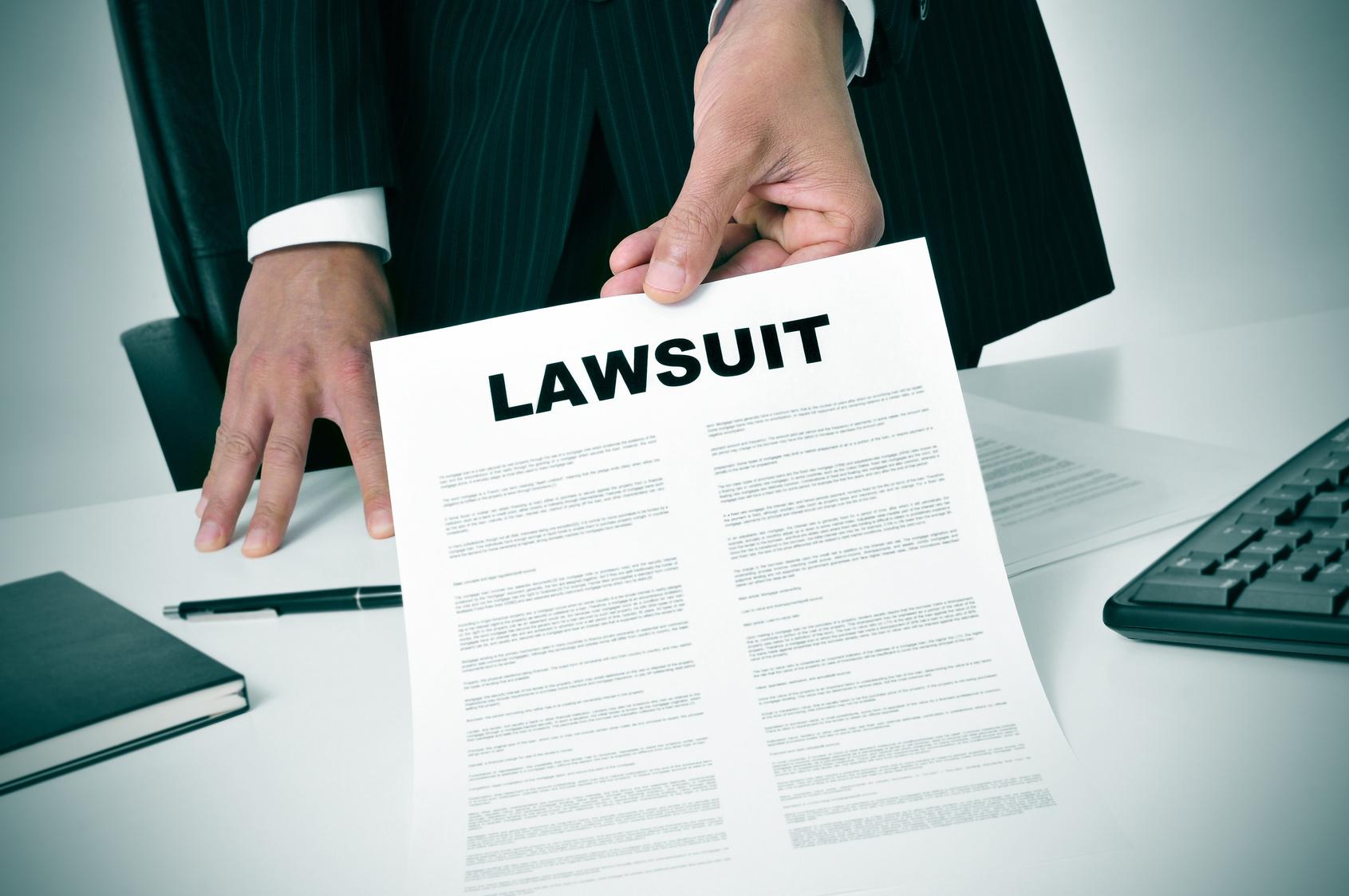 Person feeling stressed about legal case and court situation
