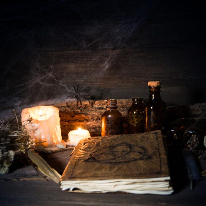 ancestral altar african spiritual connection candles herbs